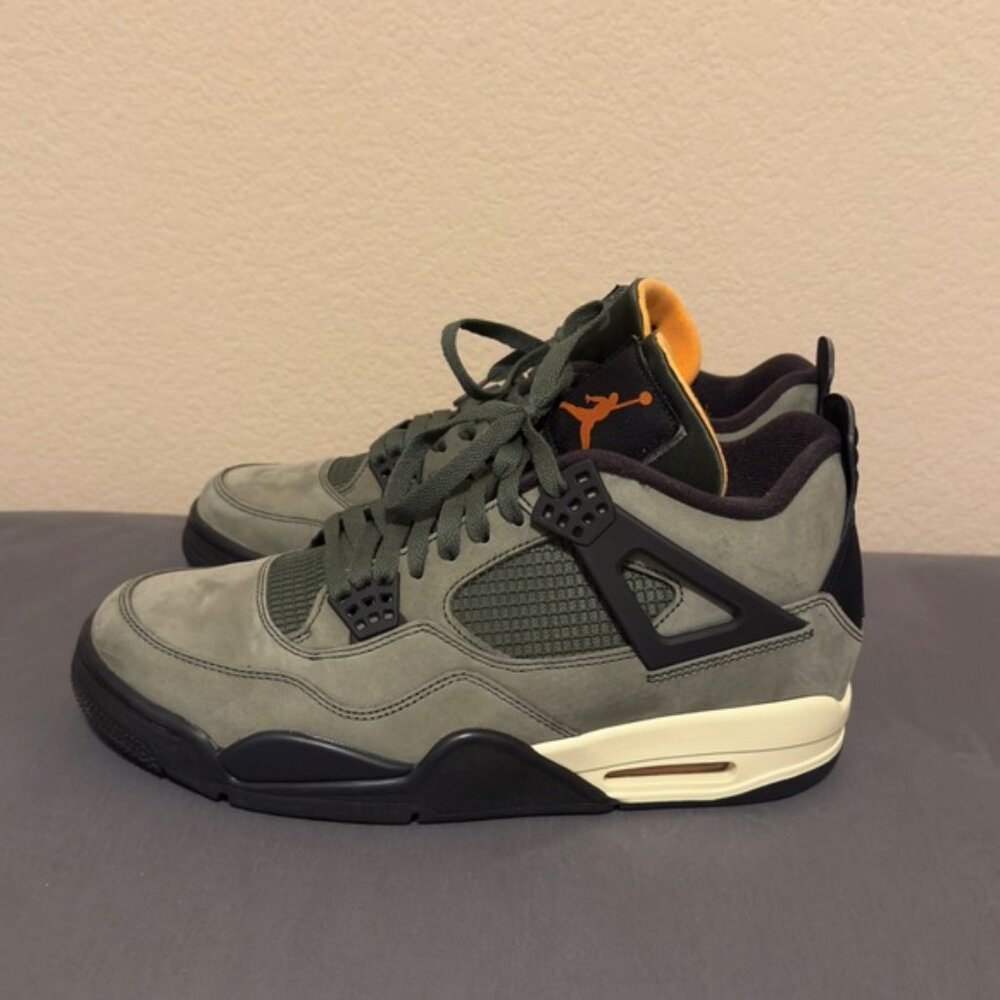 Jordan 4 Retro Undefeated Olive Men’s Size 12 - Picture 2 of 6